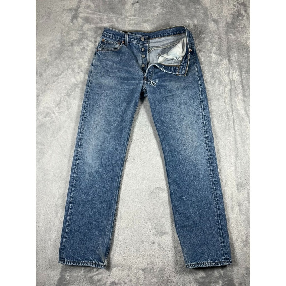 Vintage Levis 501xx Jeans Mens 34x32 Made in USA Button Fly 90s Distressed